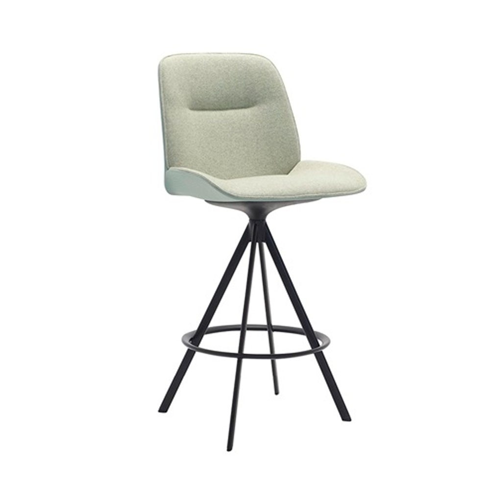 Taburete Nuez respaldo alto BQ-2769 Andreu World. Diseño para interior.