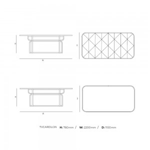Mesa comedor Caryllon de GTV Thonet Vienna. Mesas rectangulares de comedor.