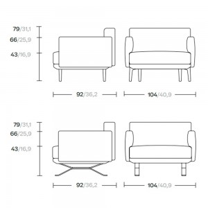 Sillón Club para exteriores colección Boma de Kettal.