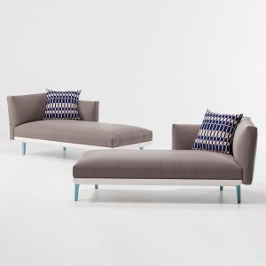 Daybed esquinero para exterior colección Boma de Kettal.