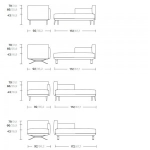 Daybed esquinero para exterior colección Boma de Kettal.