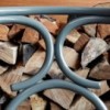 Butaca Brezel de GTV Thonet Vienna. Sillas de madera con asiento tapizado.
