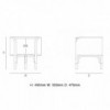 Mesa Auxiliar Mos de diseño GTV Thonet Vienna. Mesitas auxiliares de salón.