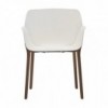 Silla Nuez madera Outdoor Andreu World diseño ideal para exteriores.
