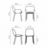 Silla Nuez madera Outdoor Andreu World diseño ideal para exteriores.