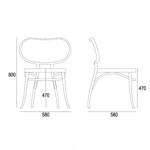 Silla Bodystuhl de GTV Thonet Vienna. Sillas para cocina, salón y comedor.