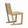 Silla Serena Teak Andreu World. Diseño de sillas modernas para exterior.
