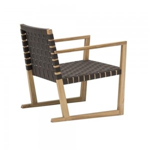 Butaca Serena Teak Andreu World . Diseño de sillas modernas para exterior.