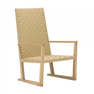 Butaca Serena Teak alta Andreu World. Diseño moderno para exterior.