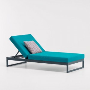 Tumbona simple aluminio de la colección Landscape de Kettal.