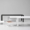 Mesa extensible 8 a 12 personas aluminio, colección Landscape de Kettal.