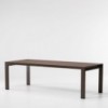 Mesa extensible 8 a 12 personas aluminio, colección Landscape de Kettal.