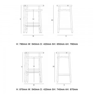 Taburete Single Curve Rejilla de GTV Thonet Vienna. Taburetes de diseño.