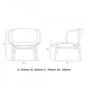 Butaca Suzenne de GTV Thonet Vienna. Sillas, butacas y sillones de diseño.