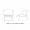 Butaca Suzenne de GTV Thonet Vienna. Sillas, butacas y sillones de diseño.