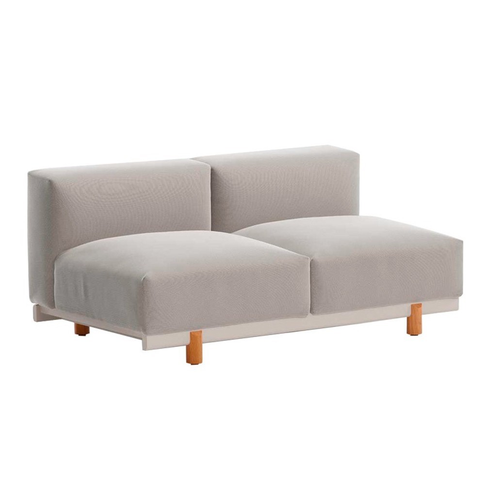 Módulo central exterior teca, colección Molo de Kettal.