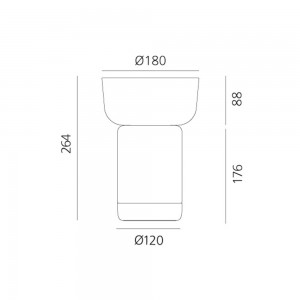 Lámpara sobremesa Bonta de Artemide. Tienda online lamparas modernas.