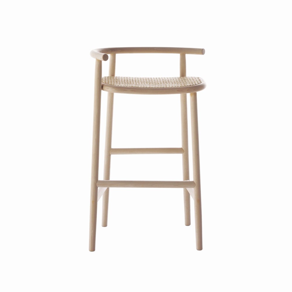 Taburete Single Curve Rejilla de GTV Thonet Vienna. Taburetes de diseño.