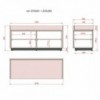 Mueble TV con 2 puertas Stockholm de Punt Mobles.