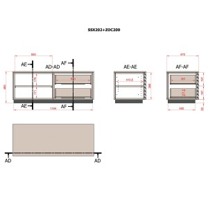 Mueble TV Sussex SSX201 de Punt mobles. Muebles para televisión modernos.