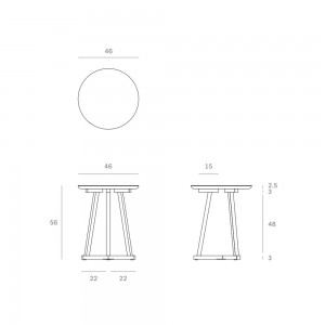 Mesa Auxiliar Tripod Ethnicraft