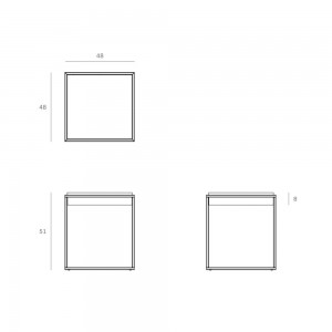 Mesa Auxiliar Monolit de Ethnicraft. Muebles modernos para salón y contract.
