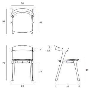 Silla Bok Tapizada Ethnicraft