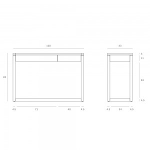 Escritorio Frame de Ethnicraft. Escritorios de madera modernos para hogar.