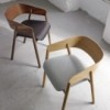 Sillón Mava MAV101/2 Punt. Silla con asiento tapizado. Sillas de diseño.