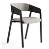 Sillón Mava MAV101/2 Punt. Silla con asiento tapizado. Sillas de diseño.