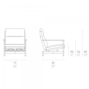 Butaca de exterior Onde de Gandia Blasco. Muebles de diseño para terraza.