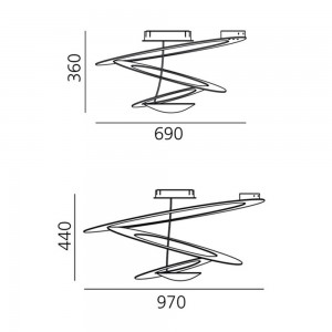 Pirce ceiling halo de Artemide. Diseño original de lámparas modernas.