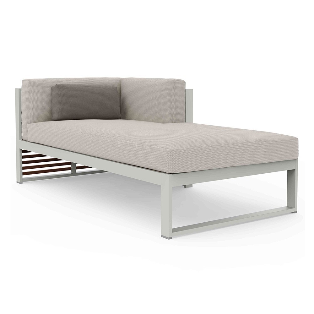 Sofá modular 2 DNA Teca de Gandia Blasco. Mobiliario para exteriores.