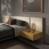 Mesita noche colgante Nox de Arlex. Muebles de diseño.