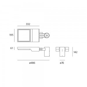 Lámpara pie  Cefiso Pole Outdoor Artemide. Diseño minimalista de lámparas modernas.