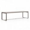 Mesa Flat Rectangular de Gandia Blasco. Mesa de diseño para exterior.