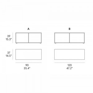 Mesa moderna Duet de Horm. Muebles modernos de diseño italiano.