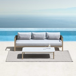 Sofá 3 plazas Solanas de Gandia Blasco. Mueble de diseño para patio y jardín.