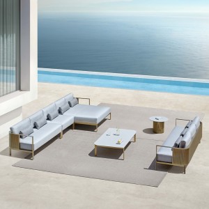 Sofá 3 plazas Solanas de Gandia Blasco. Mueble de diseño para patio y jardín.