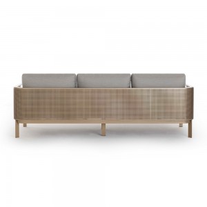 Sofá 3 plazas Solanas de Gandia Blasco. Mueble de diseño para patio y jardín.