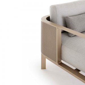 Sofá 3 plazas Solanas de Gandia Blasco. Mueble de diseño para patio y jardín.