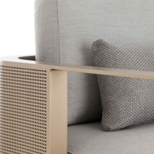 Sofá 3 plazas Solanas de Gandia Blasco. Mueble de diseño para patio y jardín.