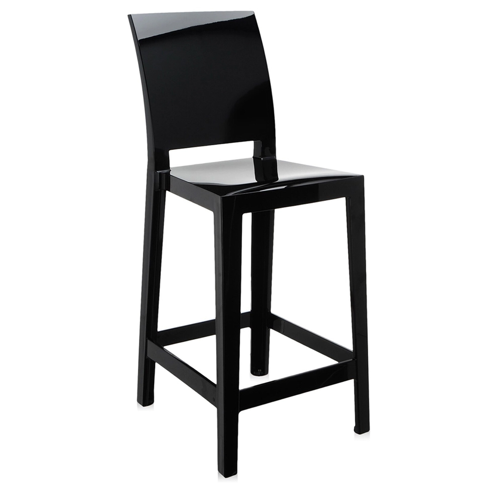 Taburete respaldo cuadrado One More Please Kartell. Variedad de colores.