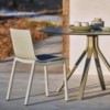 Mesa Monopata Stack de Gandía Blasco. Mesas de diseño moderno de exterior.