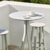 Taburete Alto Stack de Gandía Blasco. Taburete de diseño para exterior.