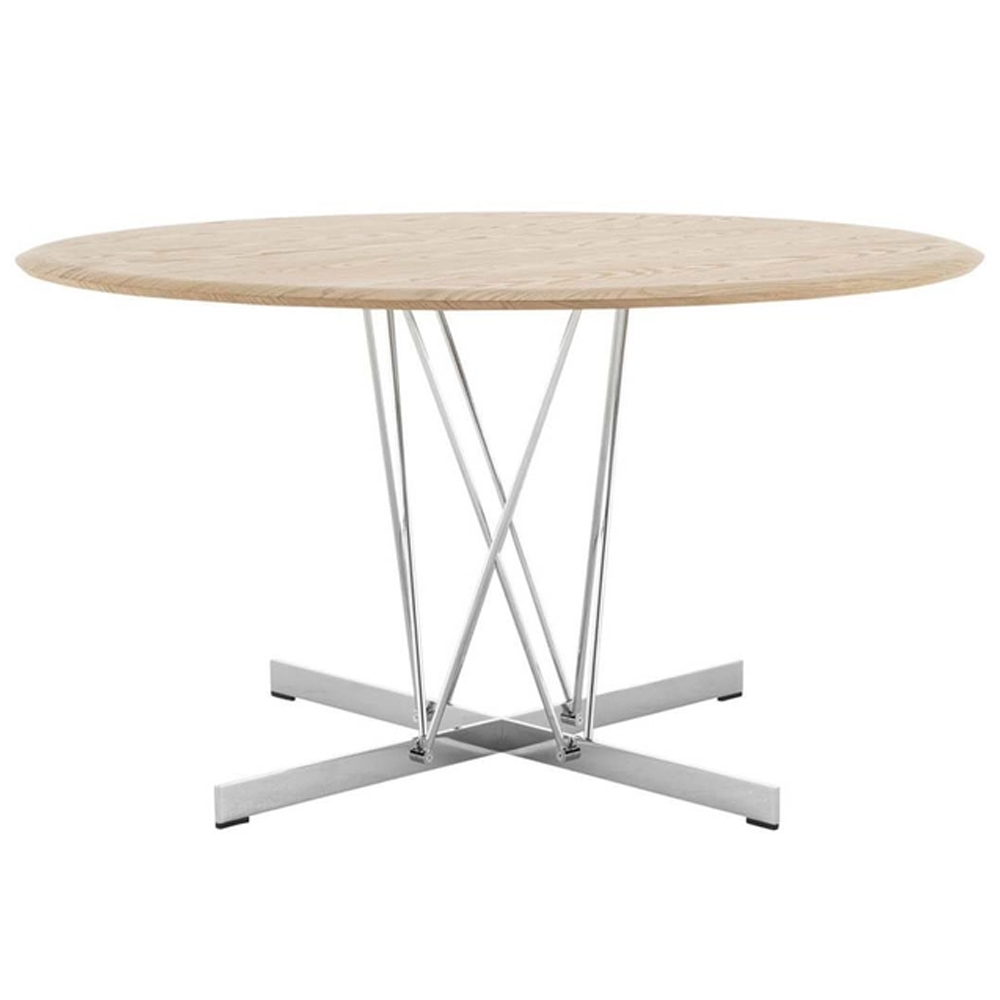 Mesa Viscount of Wood Kartell. Elegante mesa comedor redonda de madera.