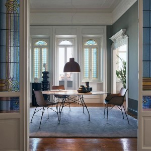 Mesa Glossy Mármol Kartell. Diseño contemporáneo ideal para comedor.