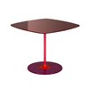 Mesa auxiliar Thierry Indoor Kartell. Mesa de centro en vidrio de color.