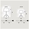 Lámpara de sobremesa Lumiere 30th Foscarini. Lámparas de diseño modernas.
