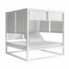 Cama Daybed Elevada para exterior de Gandía Blasco. Camas de diseño con parasol.